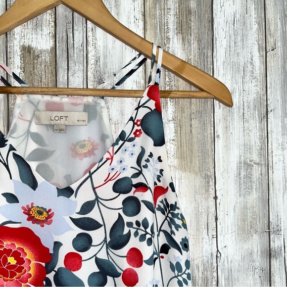Loft White Floral Tank - Picture 4 of 5
